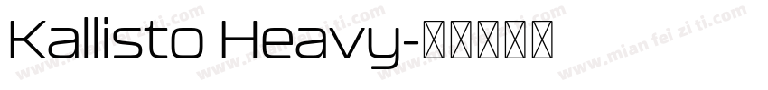 Kallisto Heavy字体转换